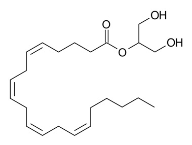 2-Arachidonoylglycerol 2-AG molecule